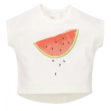 BAWEŁNIANA BLUZKA Z KRÓTKIM RĘKAWEM LOVE SUMMER 80CM PINOKIO