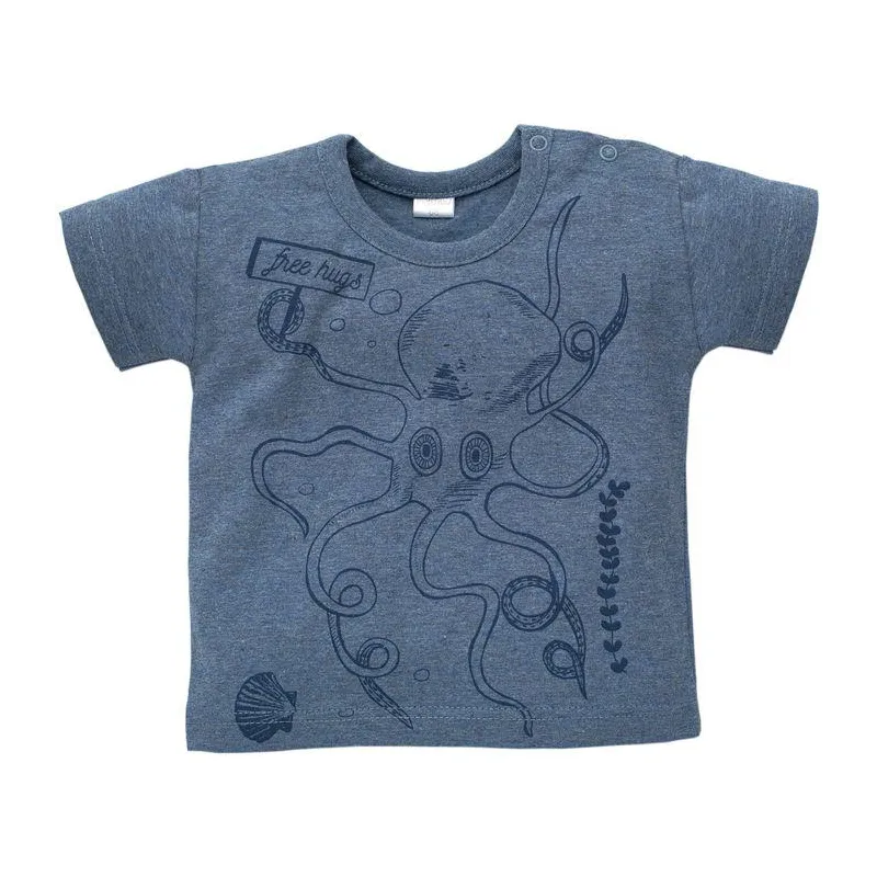 BAWEŁNIANY T-SHIRT CHŁOPIĘCY SEA WORLD 74CM PINOKIO
