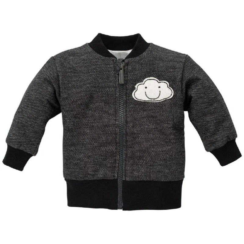 BAWEŁNIANA BLUZA ROZPINANA CHŁOPIĘCA CZARNA 104CM PINOKIO