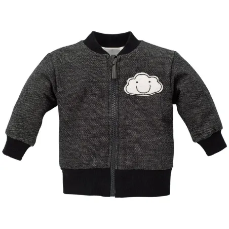 BAWEŁNIANA BLUZA ROZPINANA CHŁOPIĘCA CZARNA 104CM PINOKIO