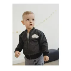 Bawełniana Bluza Rozpinana Chłopięca Czarna 104Cm Pinokio