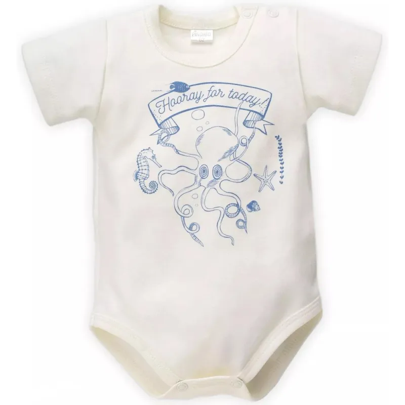 BAWEŁNIANE BODY Z KRÓTKIM RĘKAWEM SEA WORLD 80CM PINOKIO