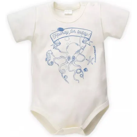 BAWEŁNIANE BODY Z KRÓTKIM RĘKAWEM SEA WORLD 80CM PINOKIO