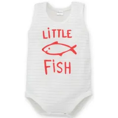 BAWEŁNIANE BODY NA RAMIĄCZKACH LITTLE FISH 68CM PINOKIO