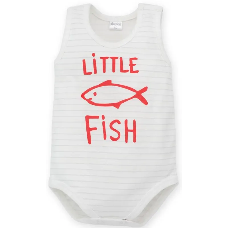 BAWEŁNIANE BODY NA RAMIĄCZKACH LITTLE FISH 68CM PINOKIO