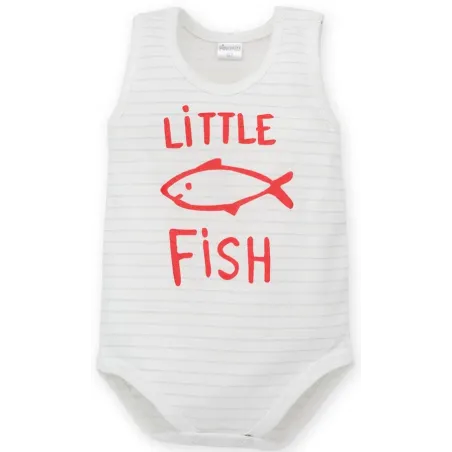 BAWEŁNIANE BODY NA RAMIĄCZKACH LITTLE FISH 68CM PINOKIO