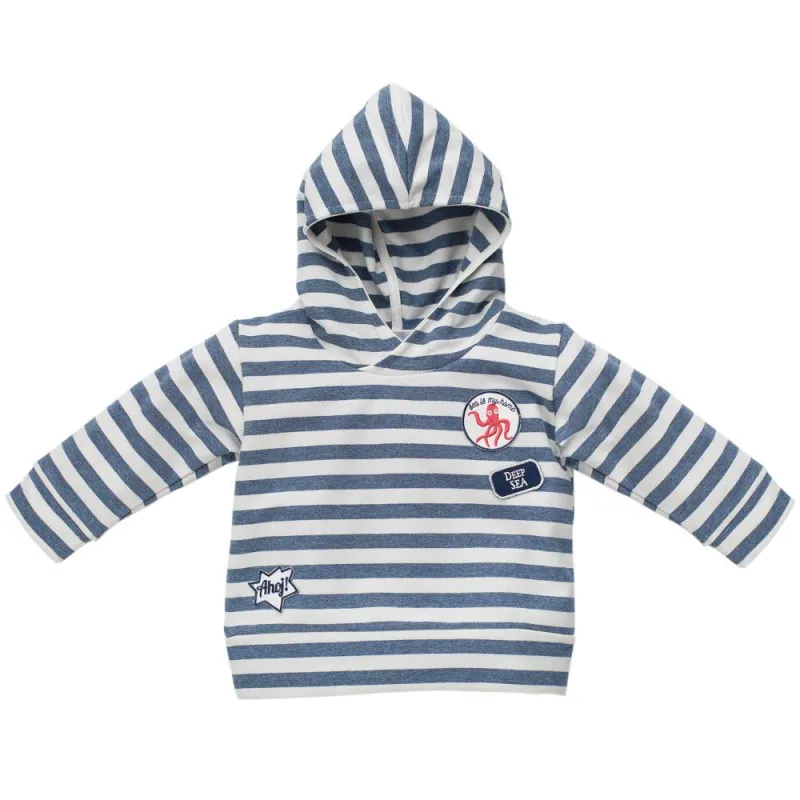 BAWEŁNIANA BLUZA Z KAPTUREM SEA WORLD 92CM PINOKIO