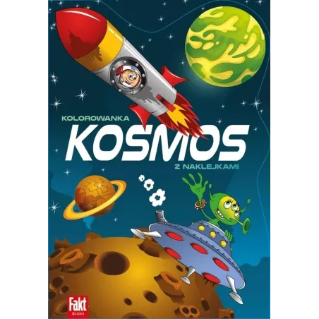 KOSMOS. KOLOROWANKA Z NAKLEJKAMI