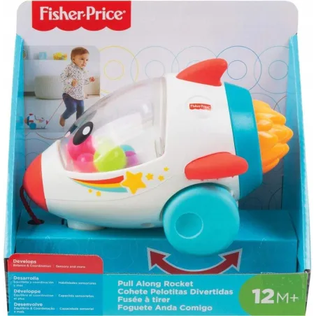 WESOŁA RAKIETA DO CIĄGNIĘCIA FISHER-PRICE 12M+