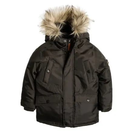 Kurtka Zimowa Chłopięca Parka Zieleń Khaki 170 Cm Cool Club Używana