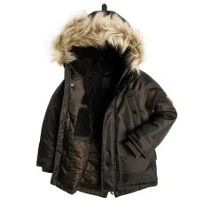 Kurtka Zimowa Chłopięca Parka Zieleń Khaki 170 Cm Cool Club Używana