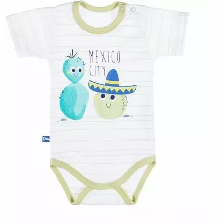 BODY CHŁOPIĘCE Z KRÓTKIM RĘKAWEM KAKTUS OLIWKA 80 CM EEVI