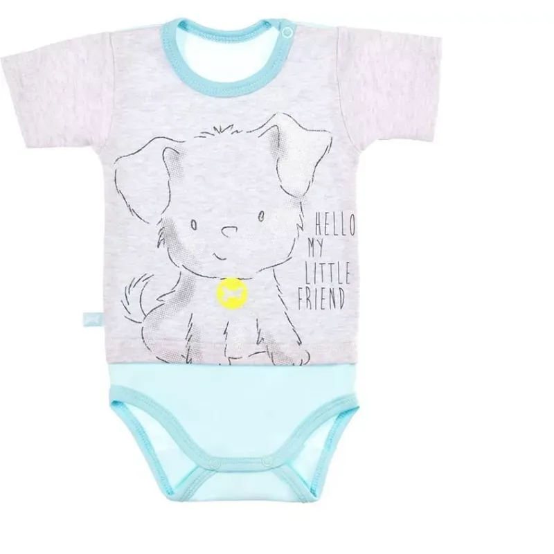 BODY CHŁOPIĘCE Z KRÓTKIM RĘKAWEM PETITE 68 CM EEVI