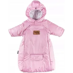 ŚPIWOREK DZIEWCZĘCY Z KAPTUREM FROST RÓŻOWY 86/74 CM EEVI