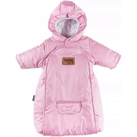 ŚPIWOREK DZIEWCZĘCY Z KAPTUREM FROST RÓŻOWY 86/74 CM EEVI