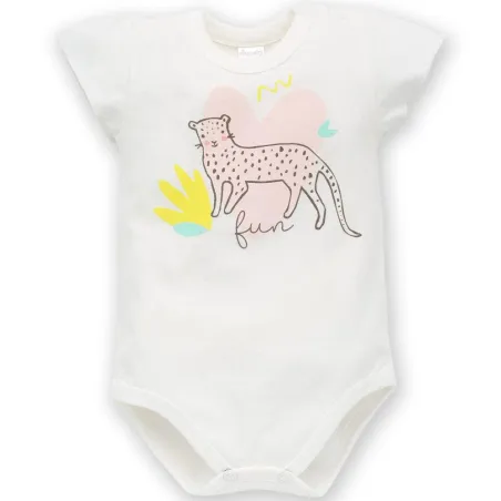 BODY DZIEWCZĘCE Z KRÓTKIM RĘKAWEM SWEET PANTHERE 92 CM PINOKIO