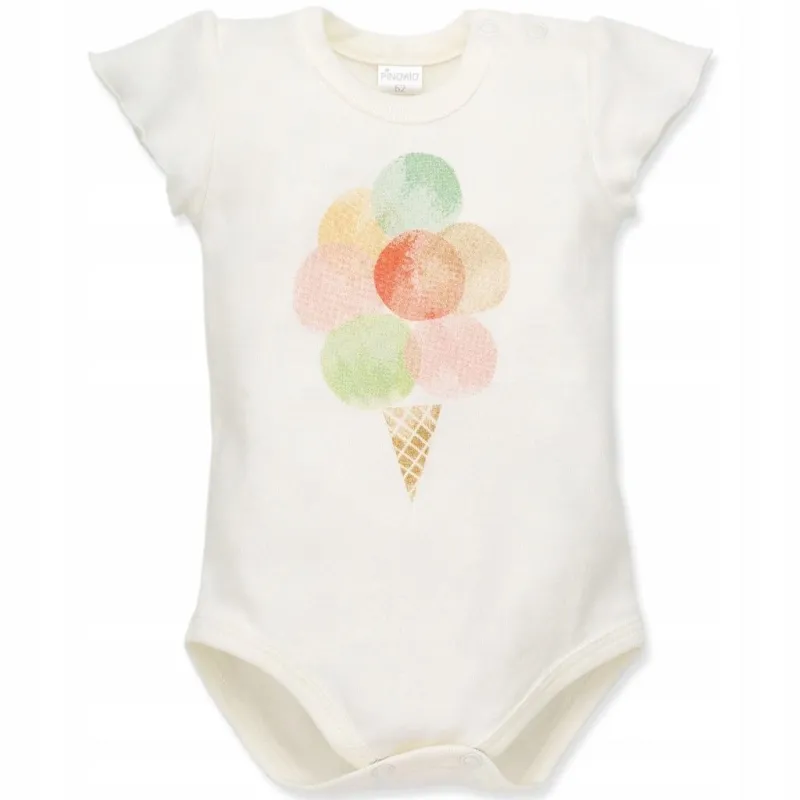 BODY DZIEWCZĘCE Z KRÓTKIM RĘKAWEM LOVE SUMMER 92 CM PINOKIO