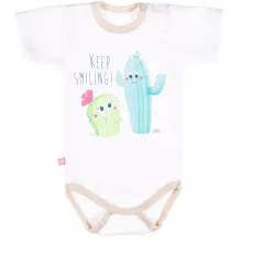 BODY CHŁOPIĘCE Z KRÓTKIM RĘKAWEM CACTUS BRĄZ 98 CM EEVI
