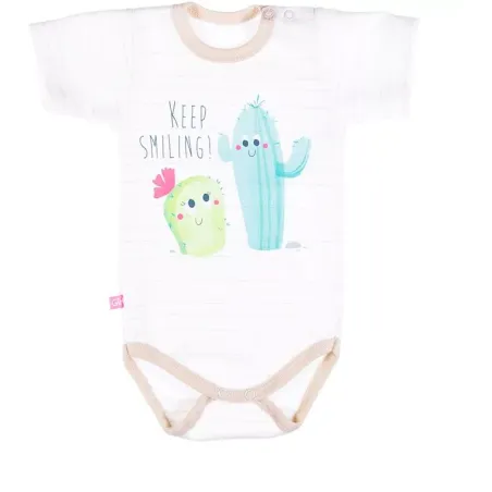 BODY CHŁOPIĘCE Z KRÓTKIM RĘKAWEM CACTUS BRĄZ 98 CM EEVI