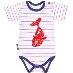 BODY CHŁOPIĘCE Z KRÓTKIM RĘKAWEM BIG FISH 98 CM EEVI