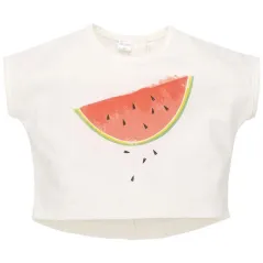 BLUZKA DZIEWCZĘCA Z KRÓTKIM RĘKAWEM LOVE SUMMER 74 CM PINOKIO