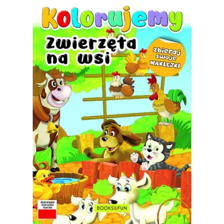 ZWIERZETA NA WSI. KOLORUJEMY