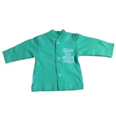 BAWEŁNIANY KAFTAN DZIECIĘCY MAMA MA ZAWSZE RACJĘ! 56CM EWA KLUCZE