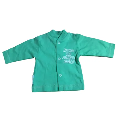 BAWEŁNIANY KAFTAN DZIECIĘCY MAMA MA ZAWSZE RACJĘ! 56CM EWA KLUCZE