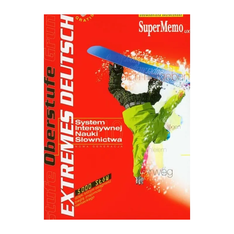 EXTREMES DEUTSCH OBERSTUFE SYSTEM INTENSYWNEJ NAUKI SŁOWNICTWA JĘZYKA NIEMIECKIEGO DVD-ROM