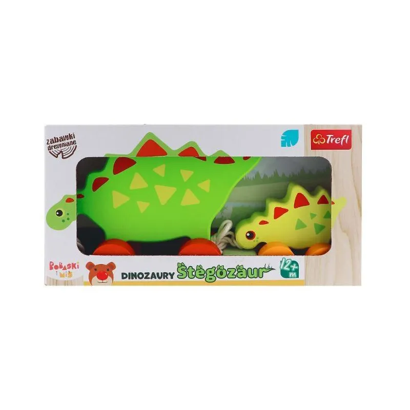 DINOZAURY STEGOZAUR ZABAWKI DREWNIANE 12M+ TREFL