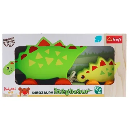 DINOZAURY STEGOZAUR ZABAWKI DREWNIANE 12M+ TREFL