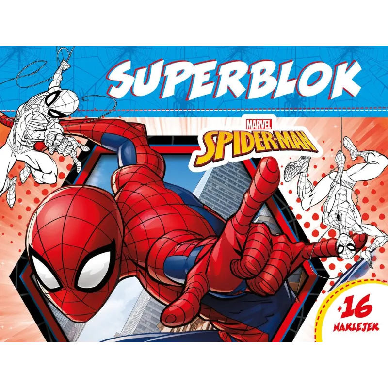MARVEL SPIDER-MAN. SUPERBLOK Z NAKLEJKAMI
