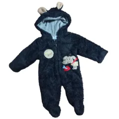 BAWEŁNIANY PAJAC Z KAPTUREM BOW BOW 3-6M 62CM TUP-TIM