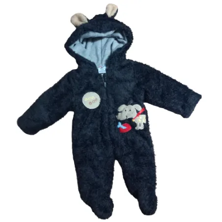 BAWEŁNIANY PAJAC Z KAPTUREM BOW BOW 3-6M 62CM TUP-TIM