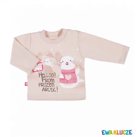 BLUZKA DZIEWCZĘCA Z DŁUGIM RĘKAWEM WINTER 74 CM EEVI