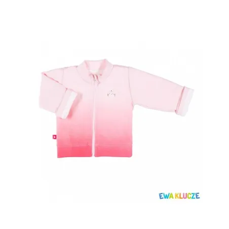 BLUZA DZIEWCZĘCA RÓŻOWA Z PODSZEWKĄ WINTER 68 CM EEVI