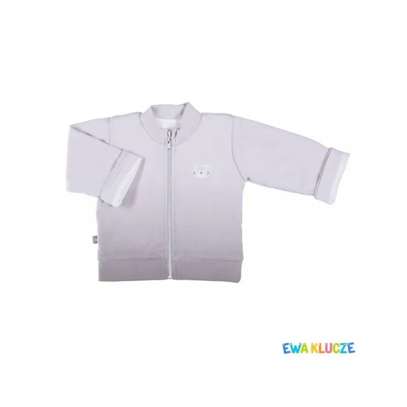 BLUZA CHŁOPIĘCA SZARA Z PODSZEWKĄ WINTER  80 CM EEVI