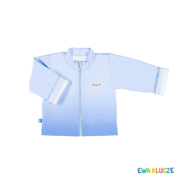 BLUZA CHŁOPIĘCA NIEBIESKA Z PODSZEWKĄ WINTER 86 CM EEVI