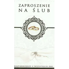 ZAPROSZENIE NA ŚLUB + KOPERTA