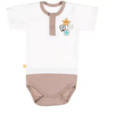 BODY Z KRÓTKIM RĘKAWEM CACTUS POLO BRĄZ 68 CM EEVI
