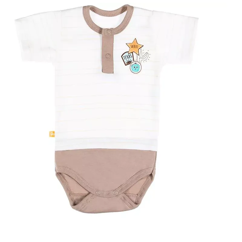 BODY Z KRÓTKIM RĘKAWEM CACTUS POLO BRĄZ 68 CM EEVI
