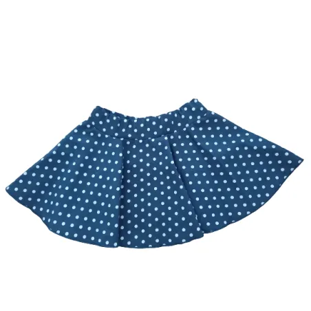 GRANATOWA SPÓDNICZKA DZIEWCZĘCA W GROSZKI 80CM BAMAR