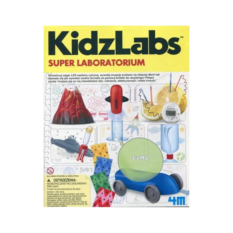 SUPER LABORATORIUM ZESTAW KREATYWNY 8+