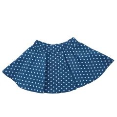 GRANATOWA SPÓDNICZKA DZIEWCZĘCA W GROSZKI 74CM BAMAR
