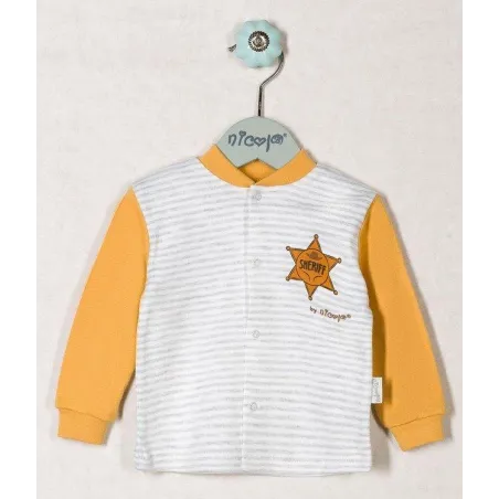 KAFTANIK BAWEŁNIANY CHŁOPIĘCY WILD WEST 68CM BAMAR