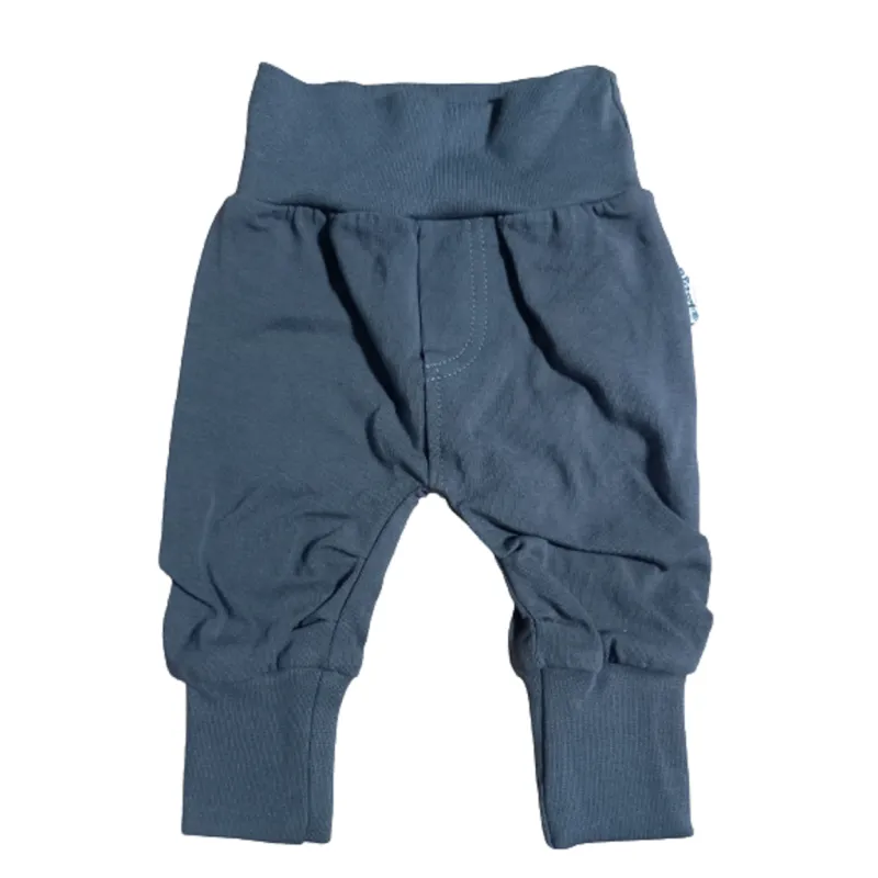 BAWEŁNIANE SPODNIE DRESOWE SZARE CIEMNE 52CM BAMAR