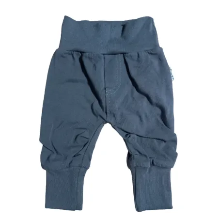 BAWEŁNIANE SPODNIE DRESOWE SZARE CIEMNE 56CM BAMAR
