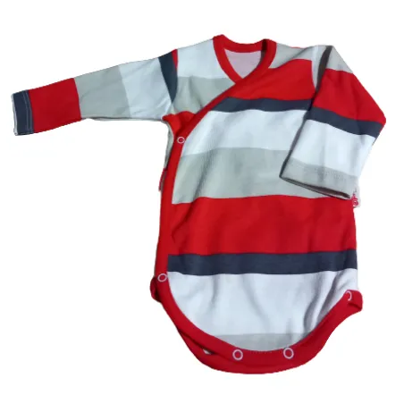 Bawełniane Body Dla Chłopca Długi Rękaw Pasy 52Cm Bamar Bawełniane Body Dla Chłopca Długi Rękaw Pasy 52Cm Bamar
