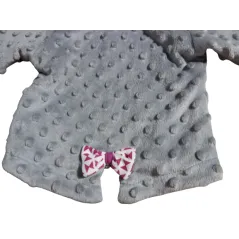 Kurtka Z Kapturem Dziewczęca Bawełna Minky 56Cm Bamar