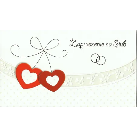 Karnet Zaproszenie Na Ślub + Koperta Karnet Zaproszenie Na Ślub + Koperta